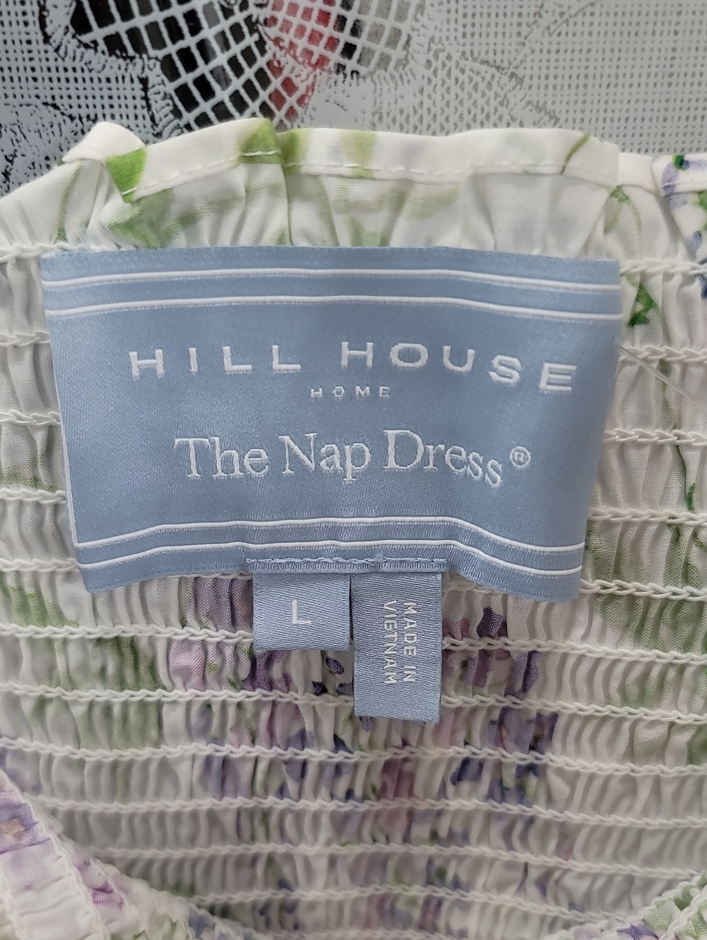 Hill House Anjuli Nap Dress In Wisteria Floral Size Large - Picture 5 of 7